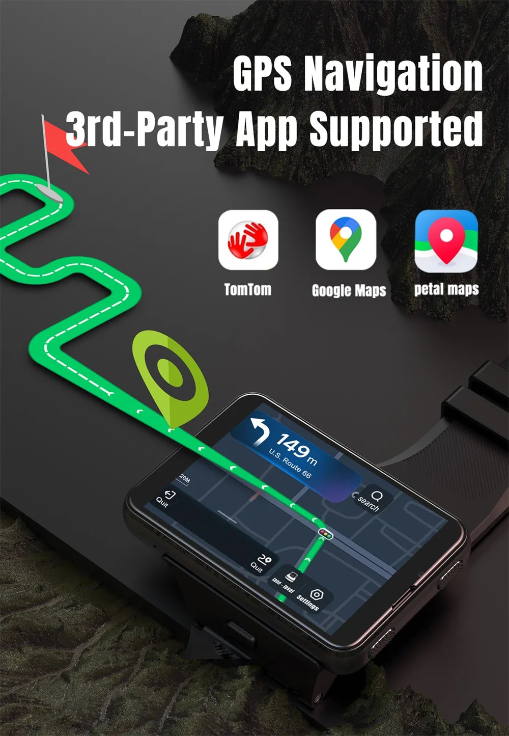 Đồng Hồ Thông Minh 4G Android 11, Camera Kép, GPS