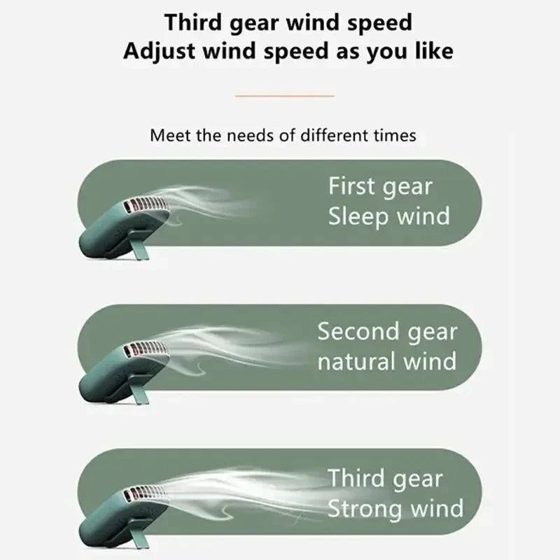 Super Quiet Bladeless Mini Fan - Travel &amp; Sports