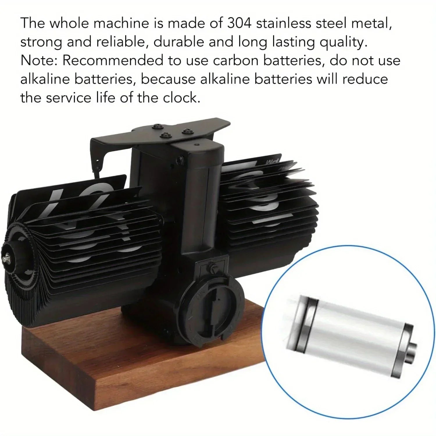 Decorative Retro Automatic Mechanical Flip Desk Clock