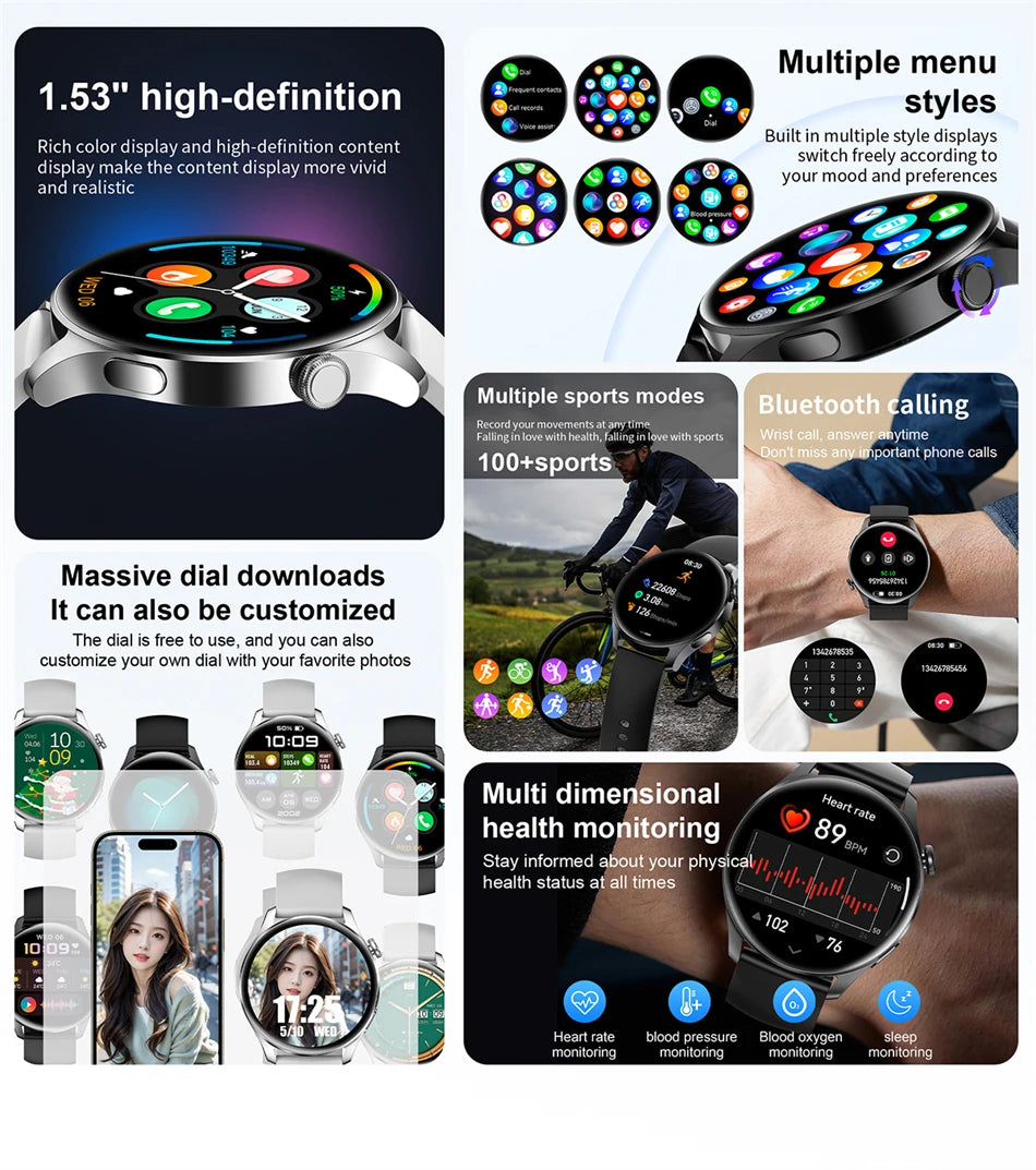 Smart Watch 4 Pro Waterproof, Bluetooth Calling