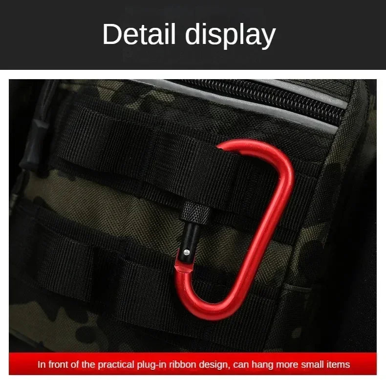 Ba lô Đựng Đồ Câu Cá Đa Năng Kèm Hộp & Giá Đỡ Cần