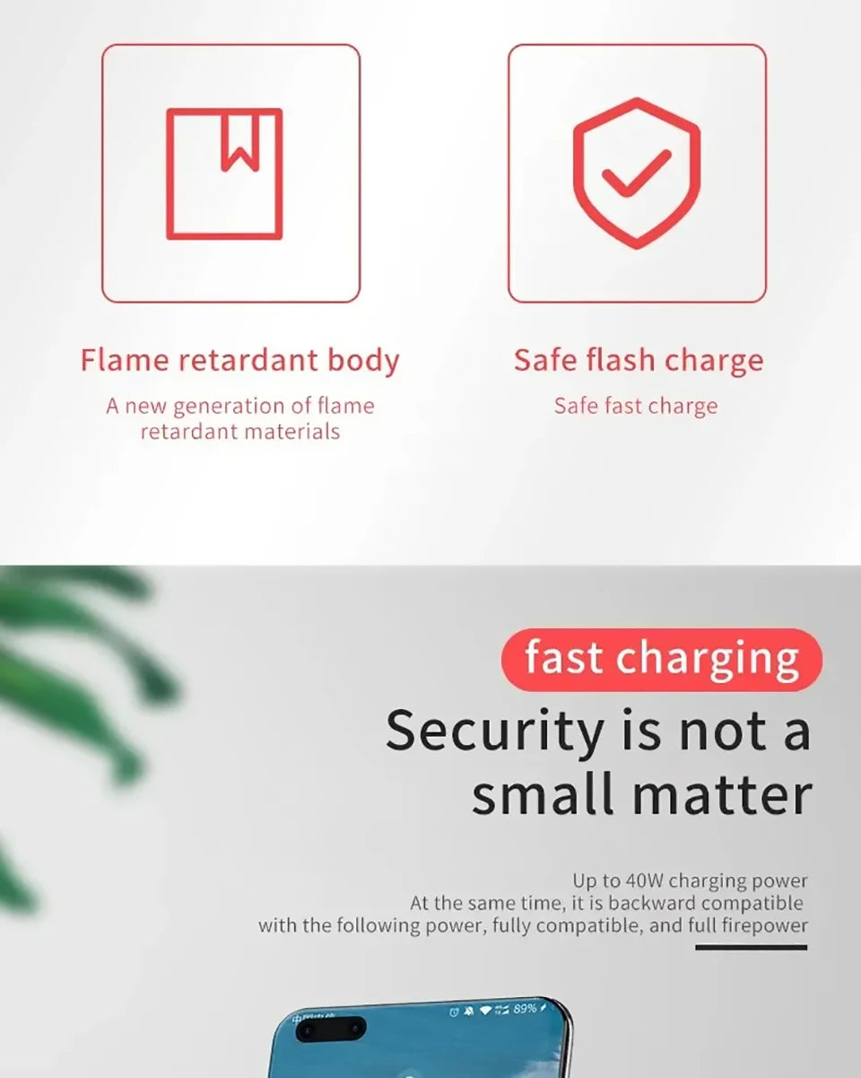 Cáp Sạc Nhanh 65W PD3.0 Type-C Cho OnePlus 9R 8 7 - Daisan Mart