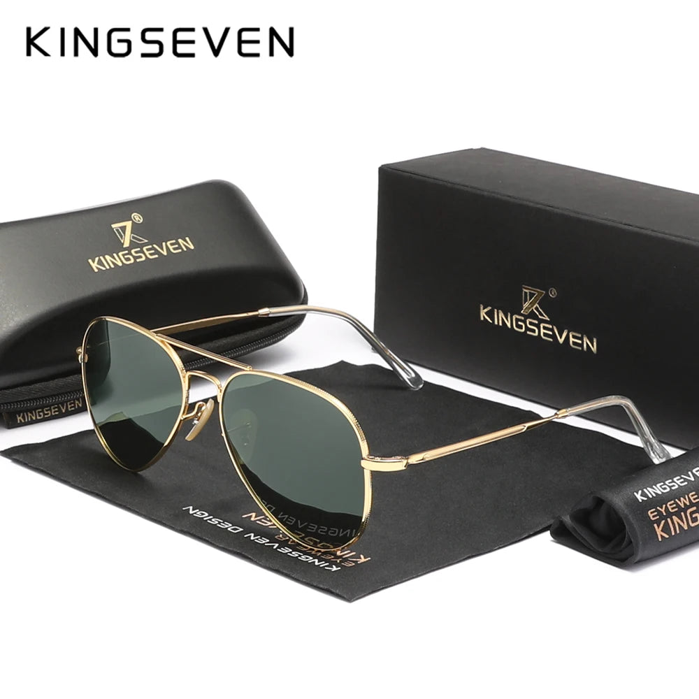 Kính Mát KINGSEVEN Phi Công Nam Nữ Chống UV400 Retro