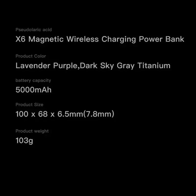 OnePlus Ultra-thin magnetic Power Bank 5000 mAh Wireless Metal MagSafe PD 20W Large Capacity Fast Charging Portable Power Bank - Daisan Mart