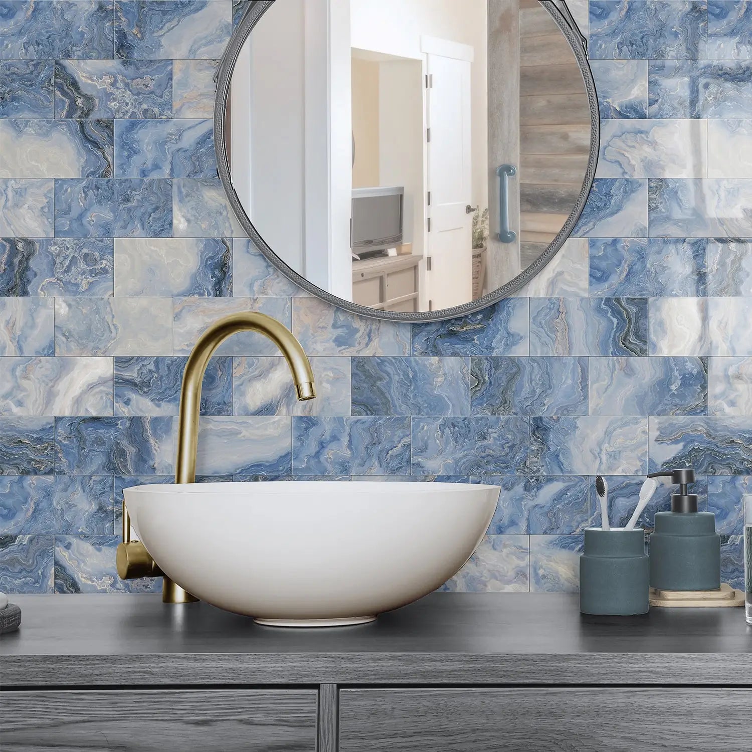 3D Waterproof Brick and Stone Decal Set - Kitchen &amp; Bathroom