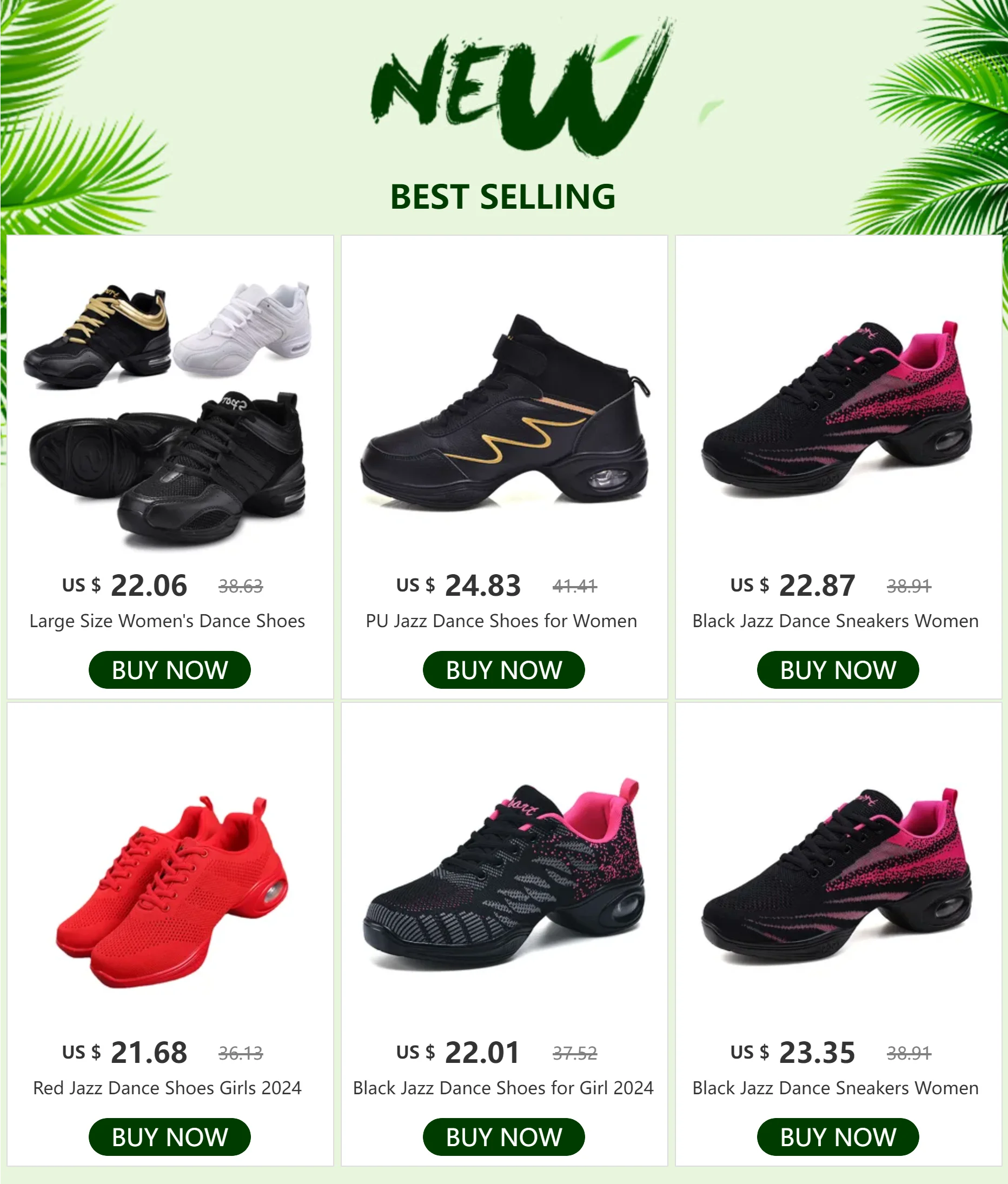 Giày Khiêu Vũ Nữ Cỡ Lớn Đế Mềm 2025