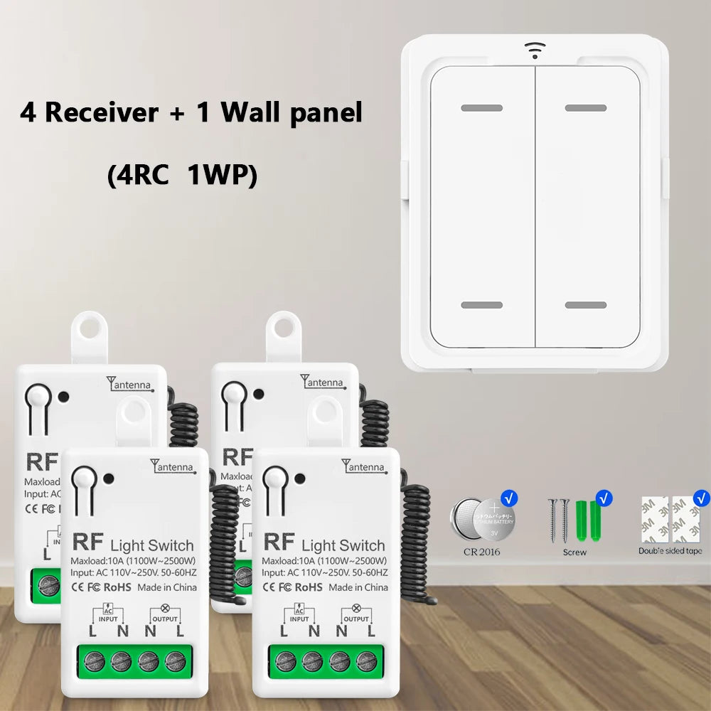 Mini 433MHz RF Remote Control Switch for LED Lights