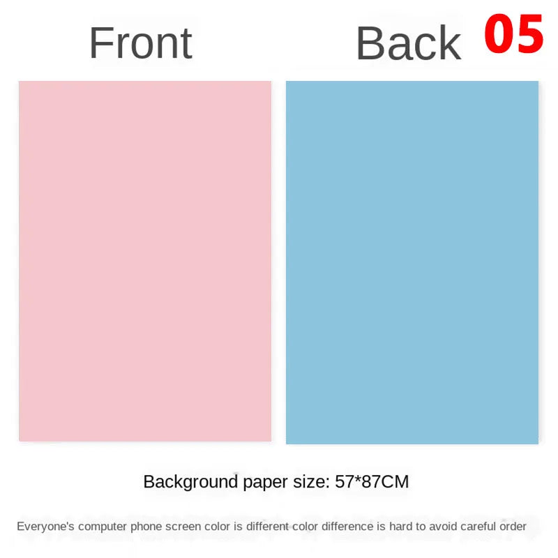 Photography Backdrops Wallpaper 57*87cm 2sides Solid Color Photo Background Props for Photo Studio Newborn Product Photographic