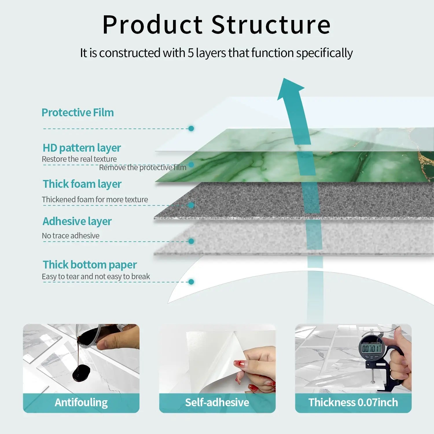 3D Waterproof Brick and Stone Decal Set - Kitchen &amp; Bathroom