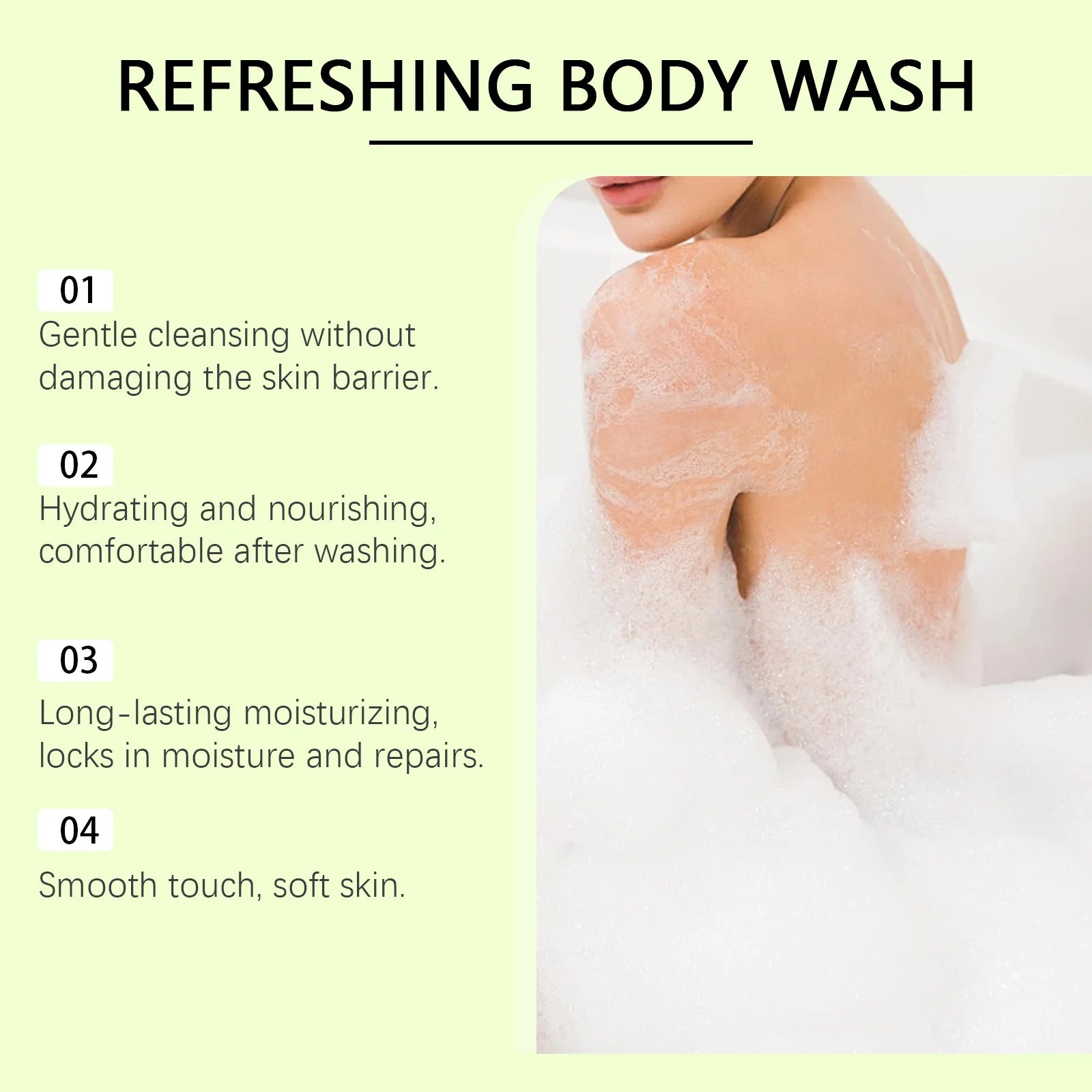 Fragrance Moisturizing Body Wash Softening Keratin Remove Skin Dirt Deep Nourishment Relieve Body Roughness Exfoliate Shower Gel