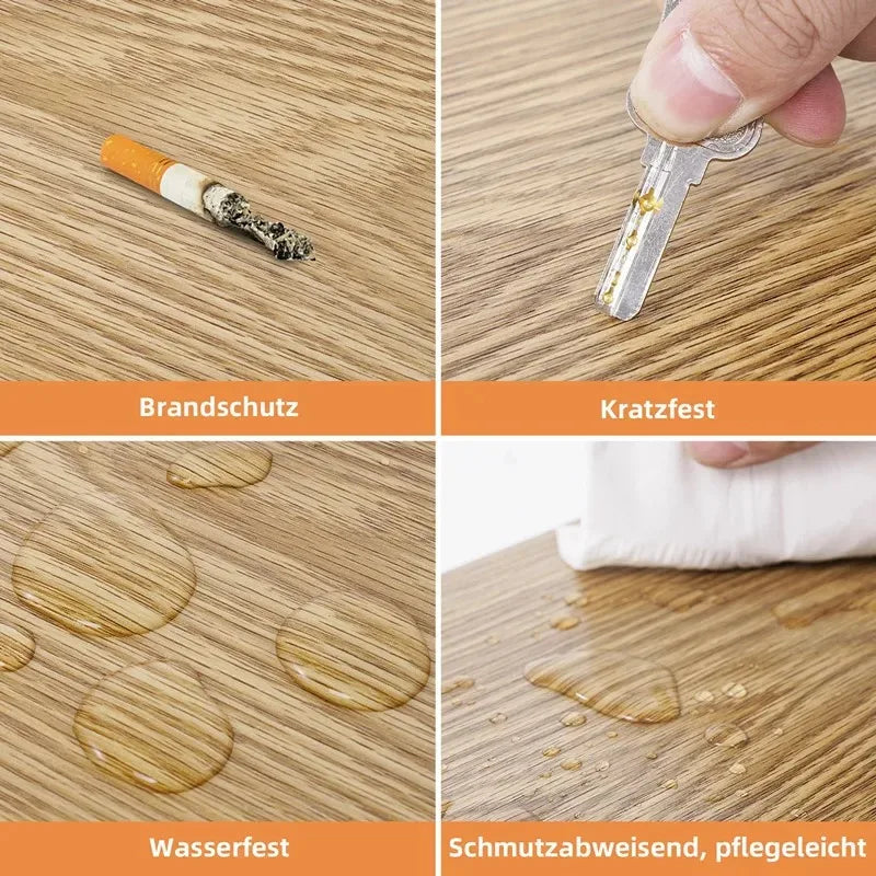 Peel and Stick Floor Tile Self Adhesive Vinyl Flooring Plank Waterproof DIY Wood Grain Wall Tile for Bedroom Kitchen Living Room