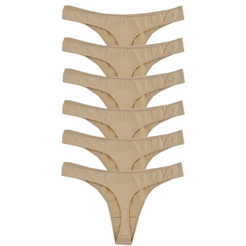 Combo of 6 Sexy G-String Sports Cotton Women's Underwear