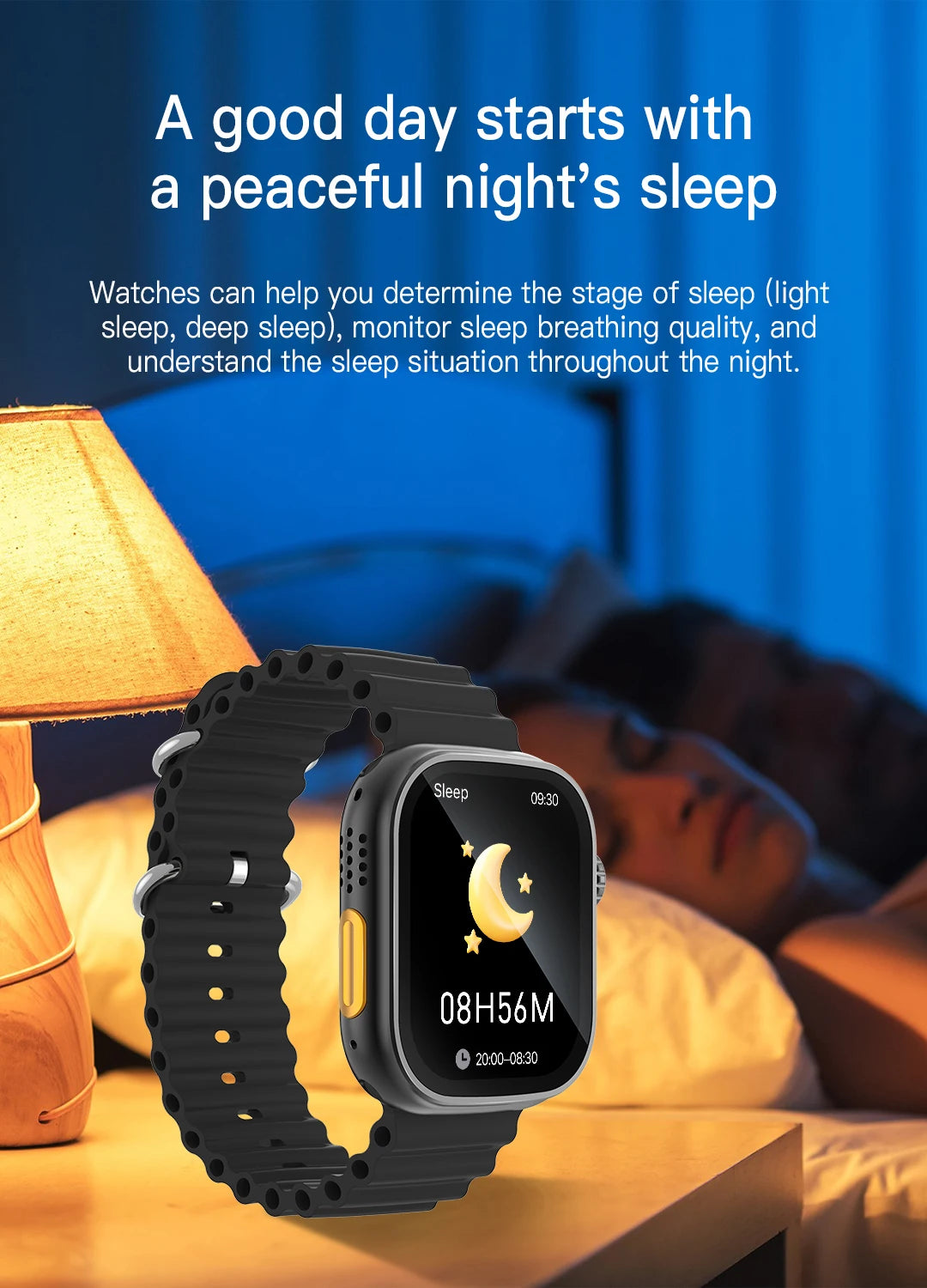 Đồng hồ thông minh 2.01 đo nhịp tim, huyết áp, tập luyện