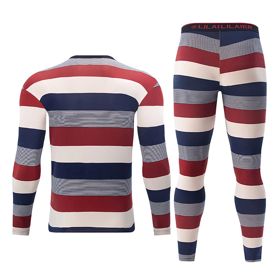 Bộ Đồ Lót Nam Thu Đông Nỉ Nhung In Thời Trang Ấm