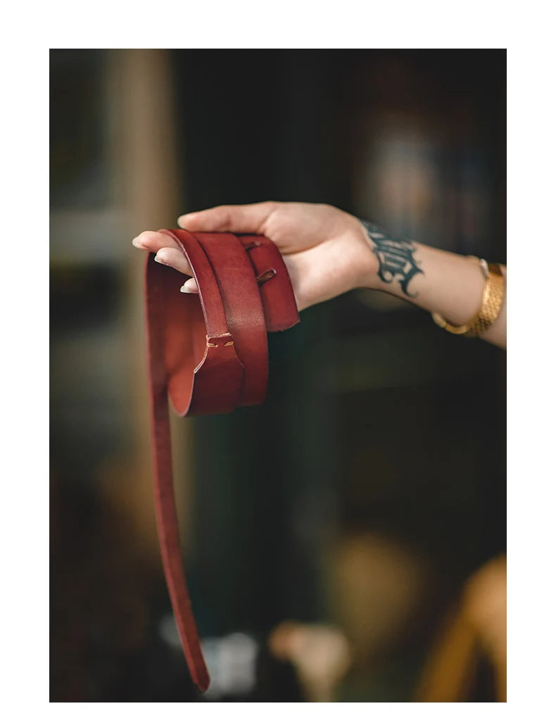 Thắt Lưng Da Bò Cao Cấp Maden Vintage Cho Nam Nữ