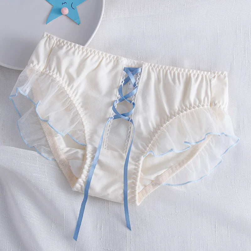 Women's Cotton Panties Low Waist Cute Soft Princess