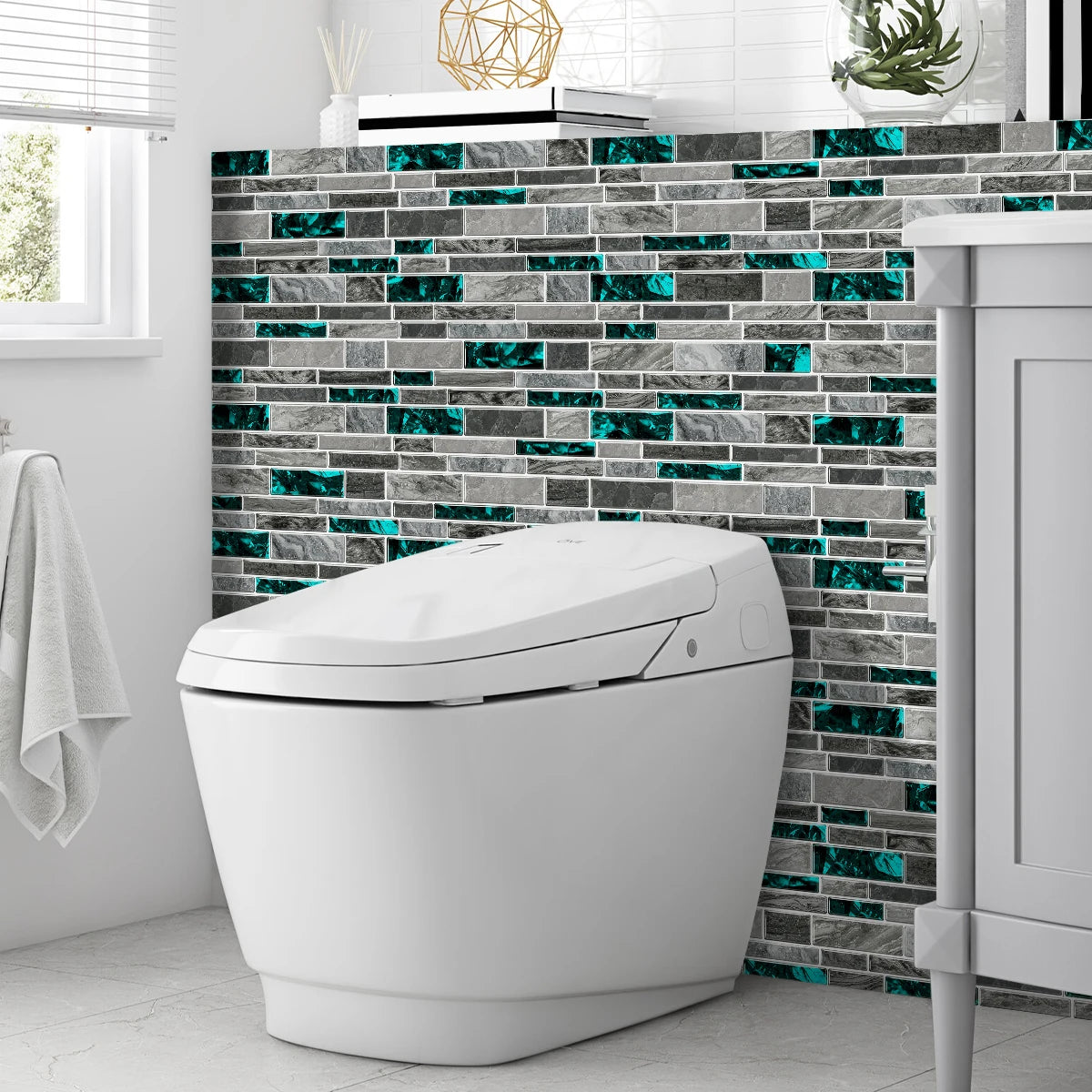 Gạch Dán Đá Cẩm Thạch Chống Thấm & Dầu Nhà Bếp