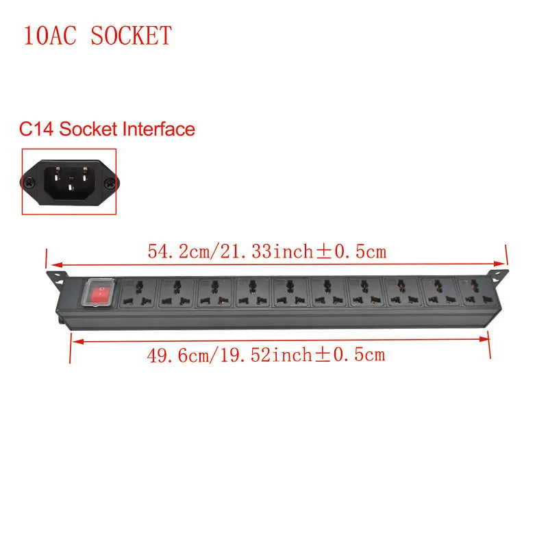 Ổ cắm điện bàn C14 PDU giấu kín văn phòng 10A. - Daisan Mart