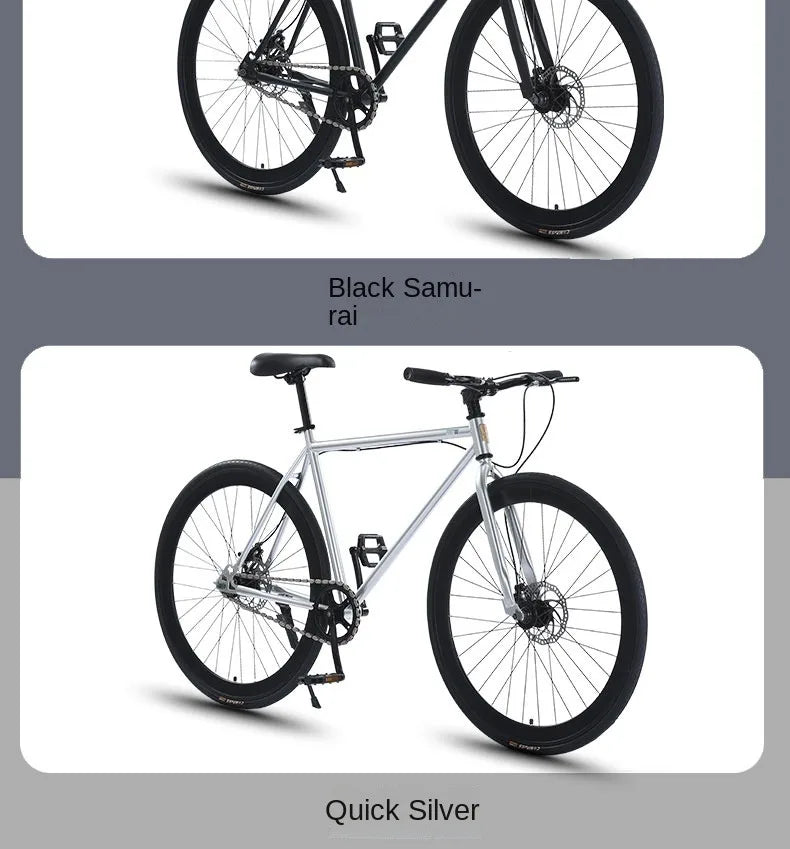 700C*28C curved road bicycle breaking wind aluminum alloy frame women's Road Racing Bike retro 27/30 speed student bicicleta - Daisan Mart