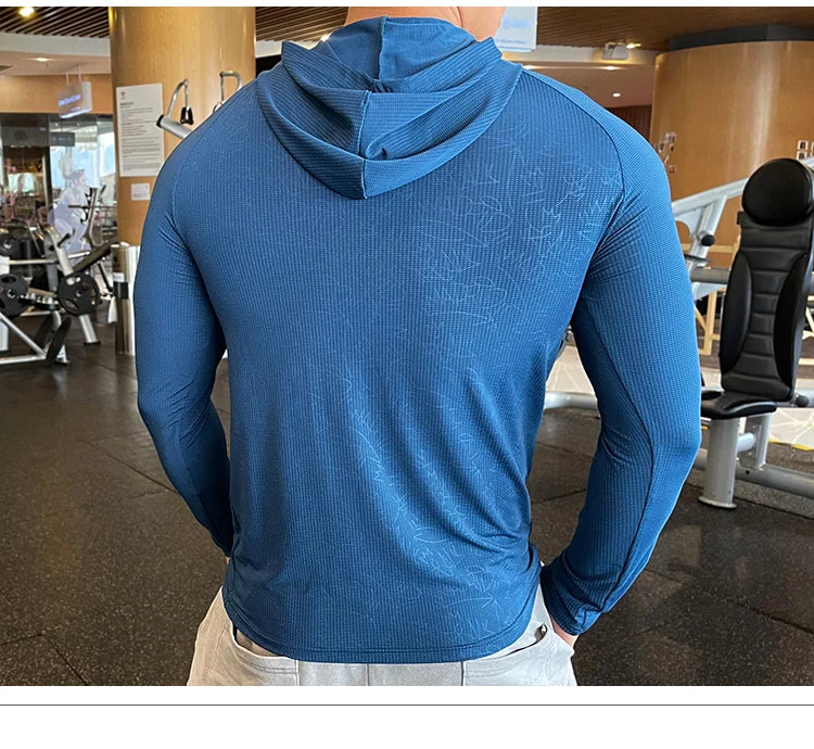 Men's Quick Dry Long Sleeve Sports T-Shirt