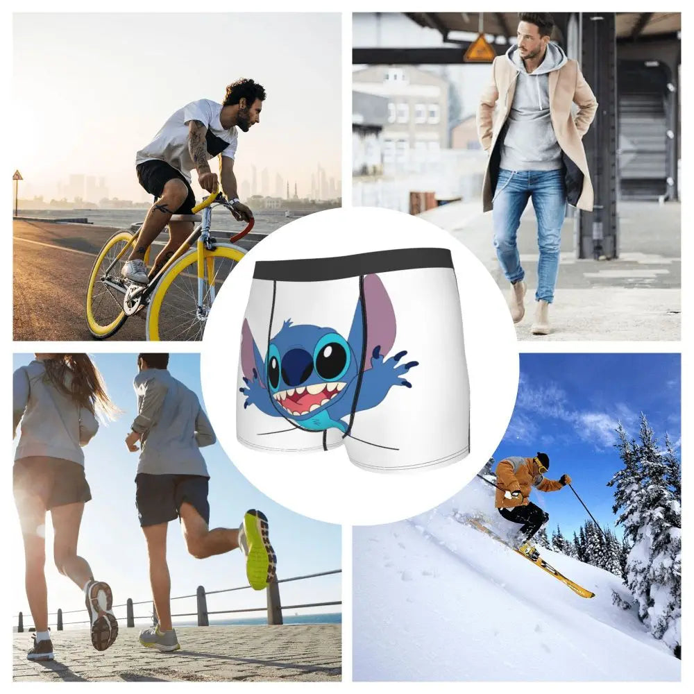 Quần Sịp Nam Lilo Stitch Thoải Mái Phong Cách Anime