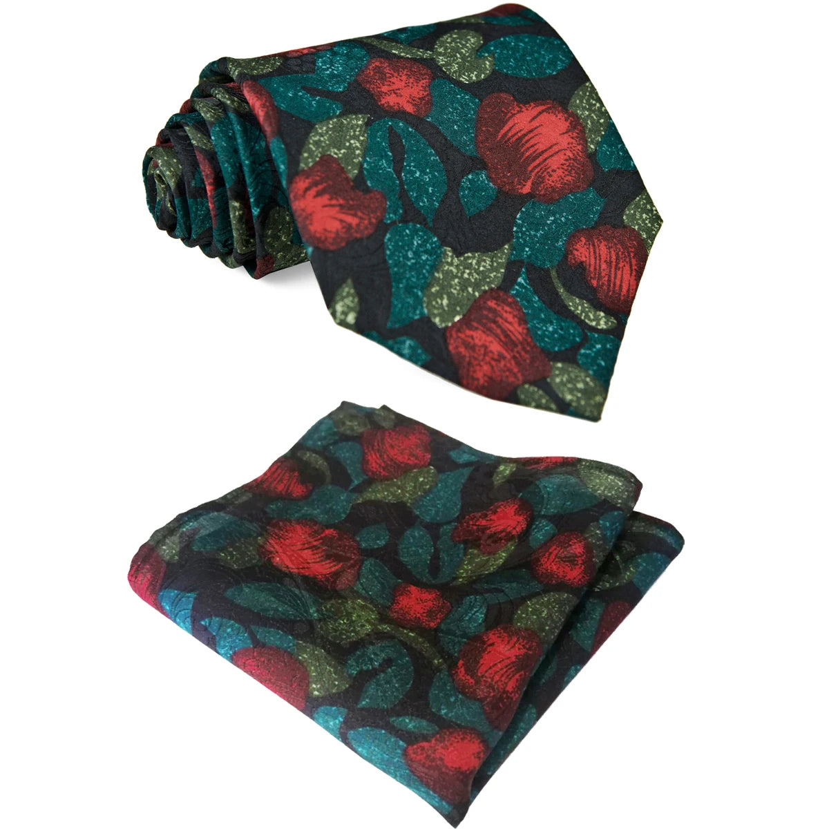 復古領帶，10厘米，100%真絲，抽象圖案