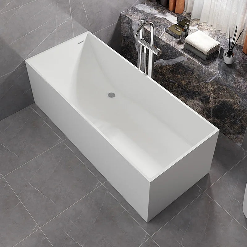 Freestanding Artificial Stone Bathtub For Small Apartments