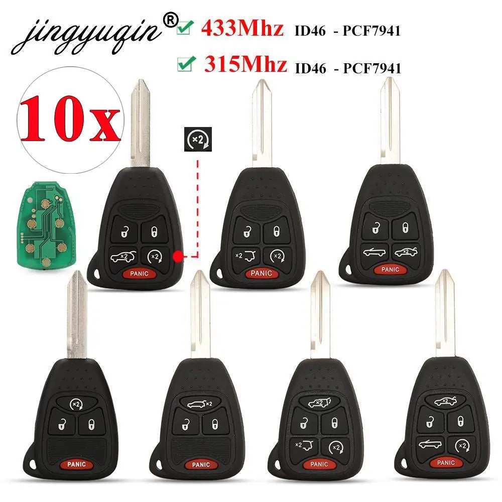 Bộ 10 Chìa Khóa Remote Xe Chrysler/JEEP 315/433MHz - Daisan Mart