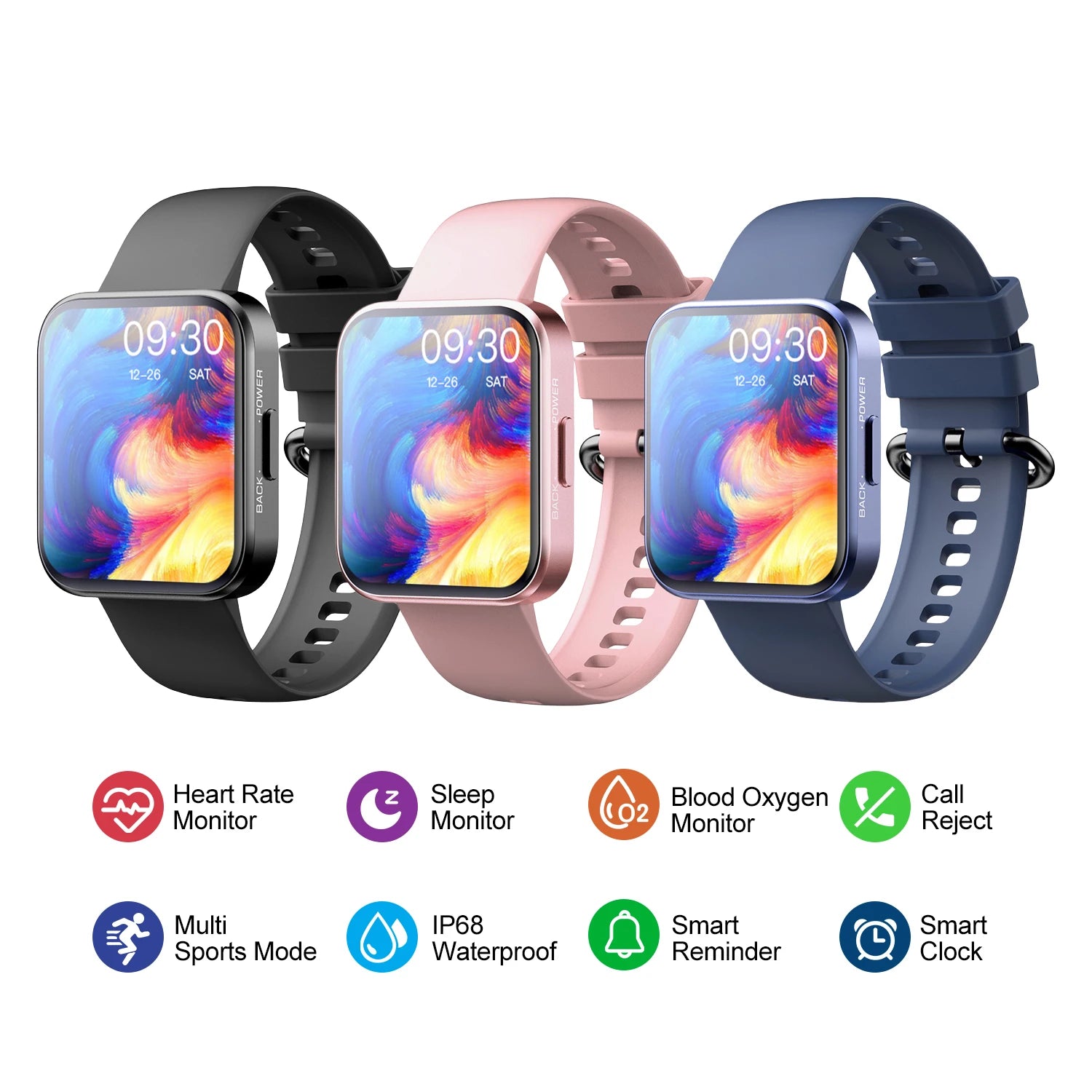 Đồng Hồ Thông Minh Đa Năng Chống Nước Theo Dõi Sức Khỏe