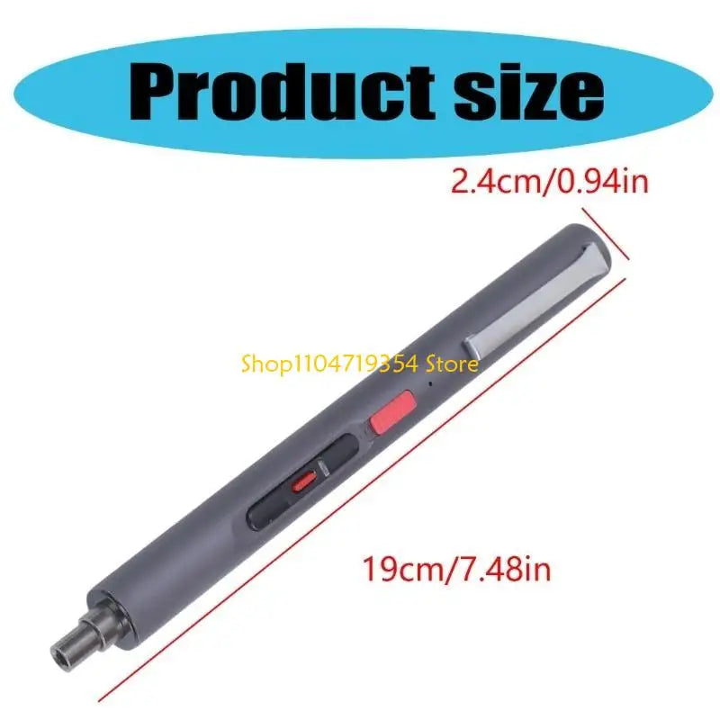 CS1902A Cordless Electric Screwdriver - Compact, 3.7V USB Charging