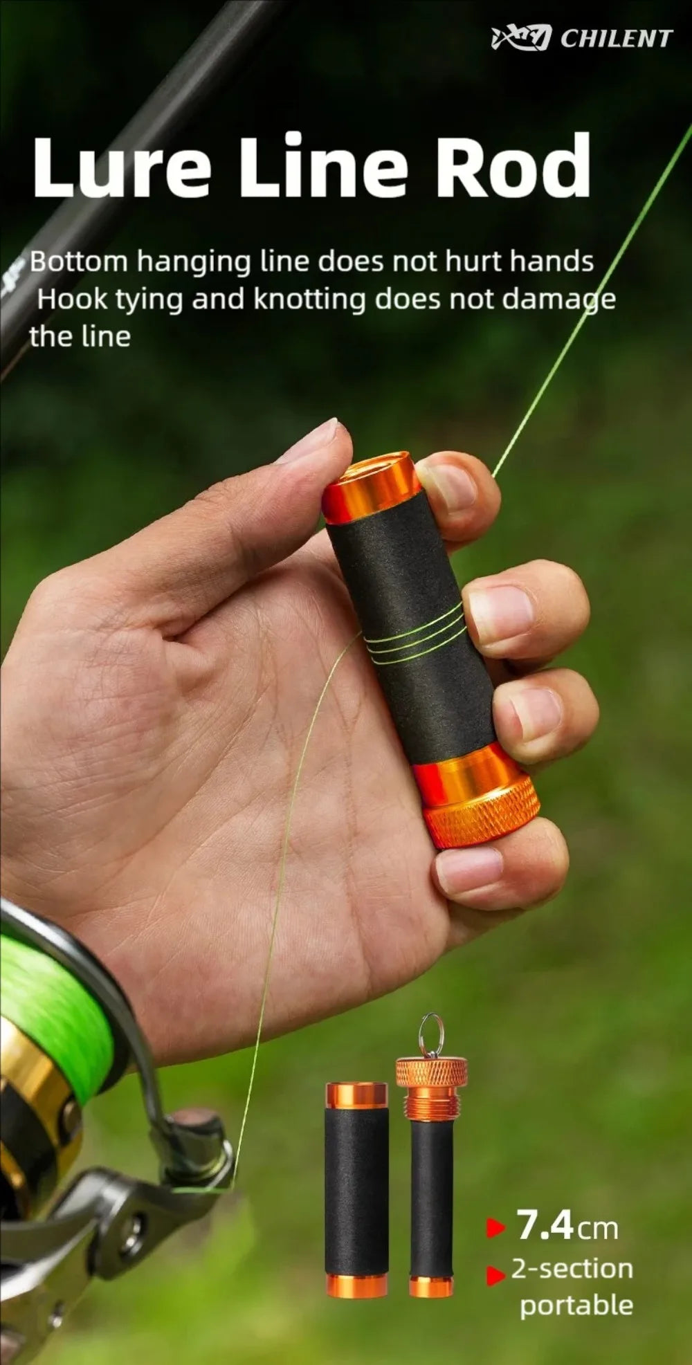 Aluminum Alloy Anti-Slip Knot Puller Tool - Line Pulling & Hook Tying Tool,Hand Protection FG/Blood Knots Multiuse Bobbin Knotte