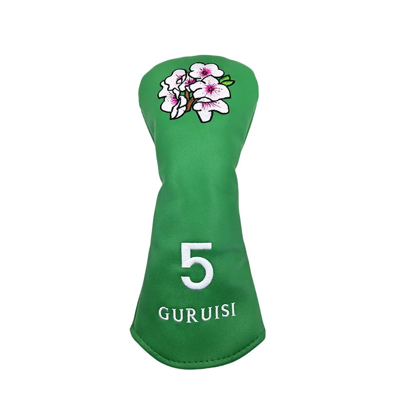Floral embroidered golf club cover set - Driver &amp; Fairway Woods