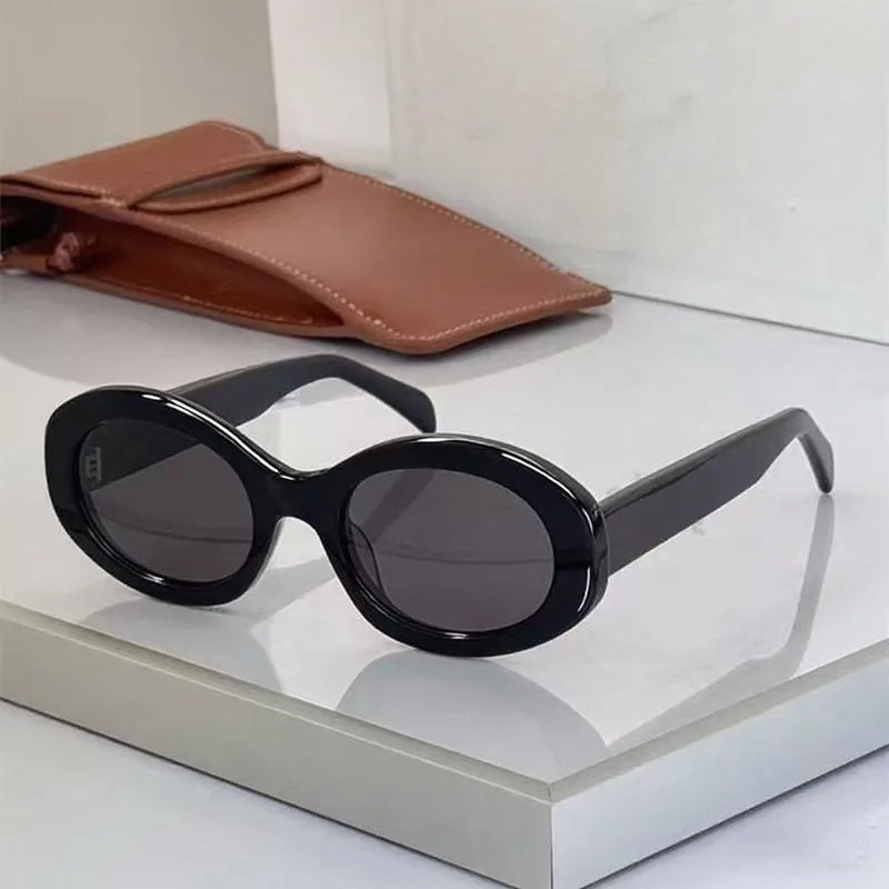 Kính Mát Nữ Oval Cao Cấp Acetate UV400