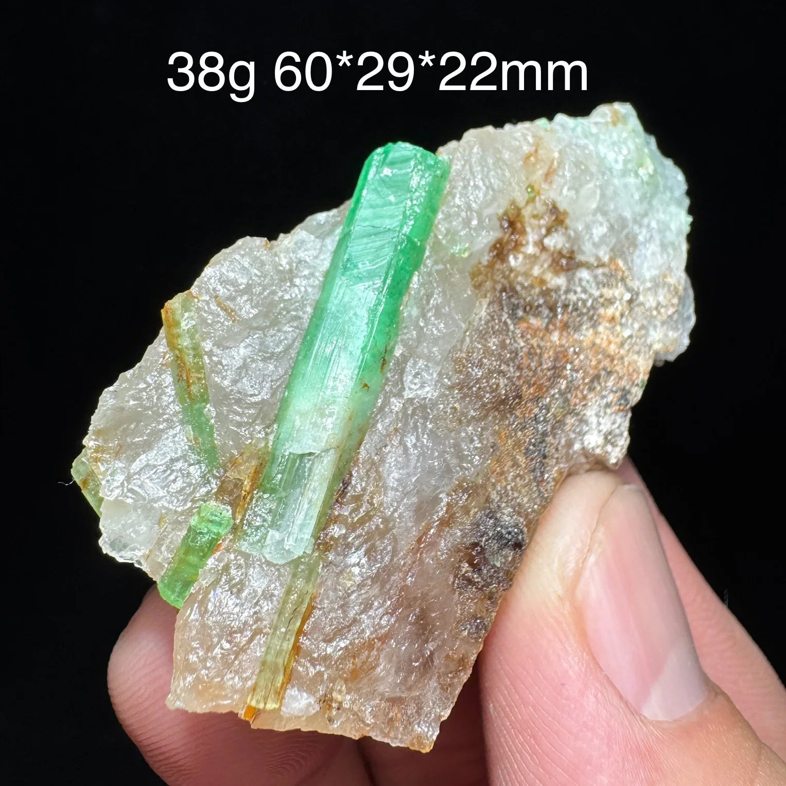 Natural Emerald &amp; Healing Quartz