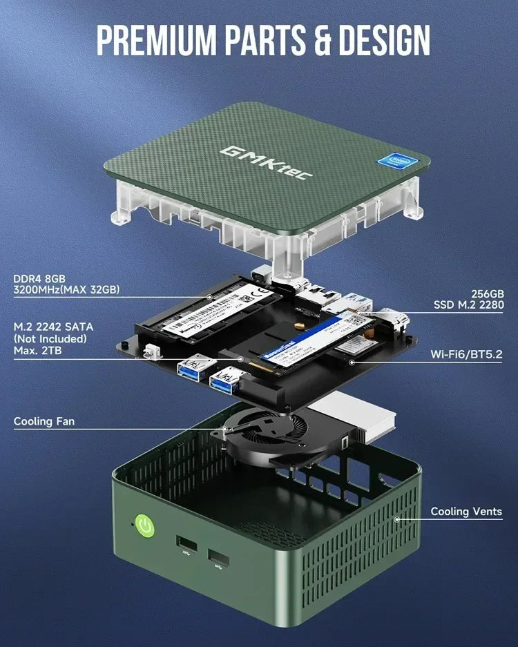 Máy Tính Nhỏ GMKtec G3 Plus - Hiệu Suất Cao, Đa Nhiệm - Daisan Mart