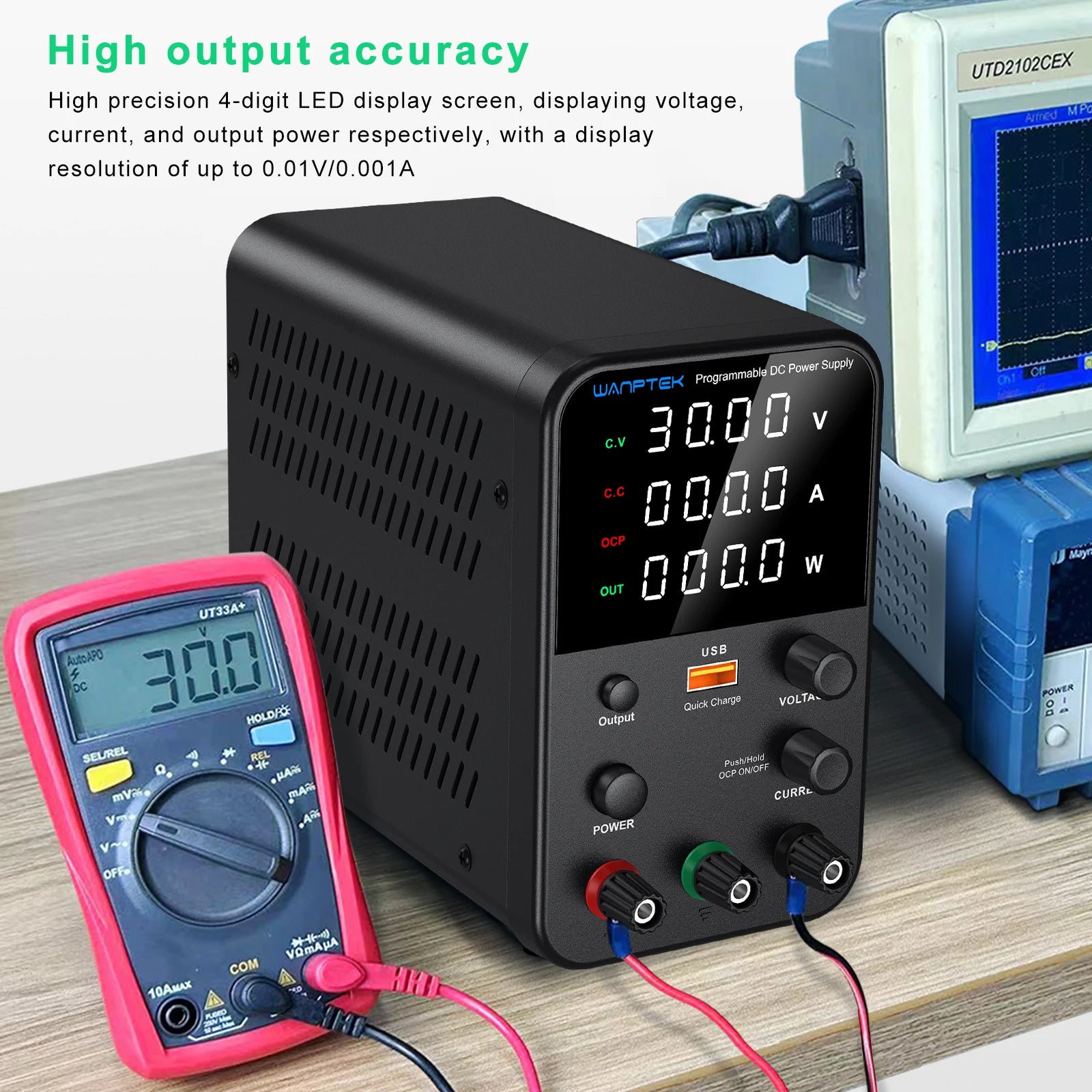 Wanptek USB adjustable power supply for lab