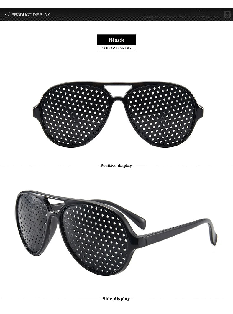 Eyesight Improvement Eyewear Vision Care Wearable Corrective Glasses Improver Stenopeic Pinhole Glasses Anti-fatigue Protection