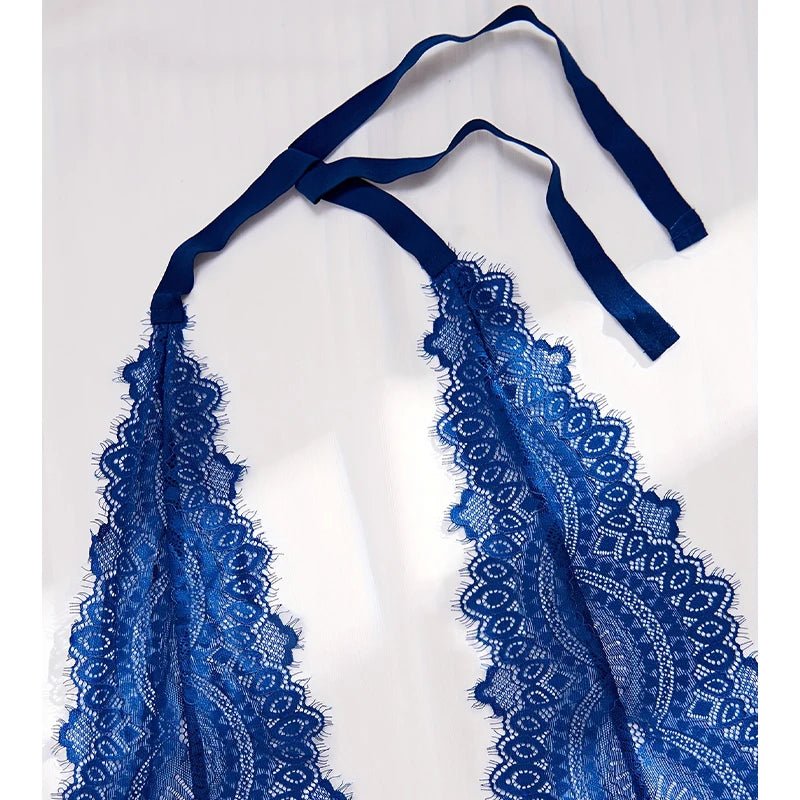 性感蕾絲女裝連身衣 2024新款 深V透視露背內衣 一體成型束身衣 熱辣服裝