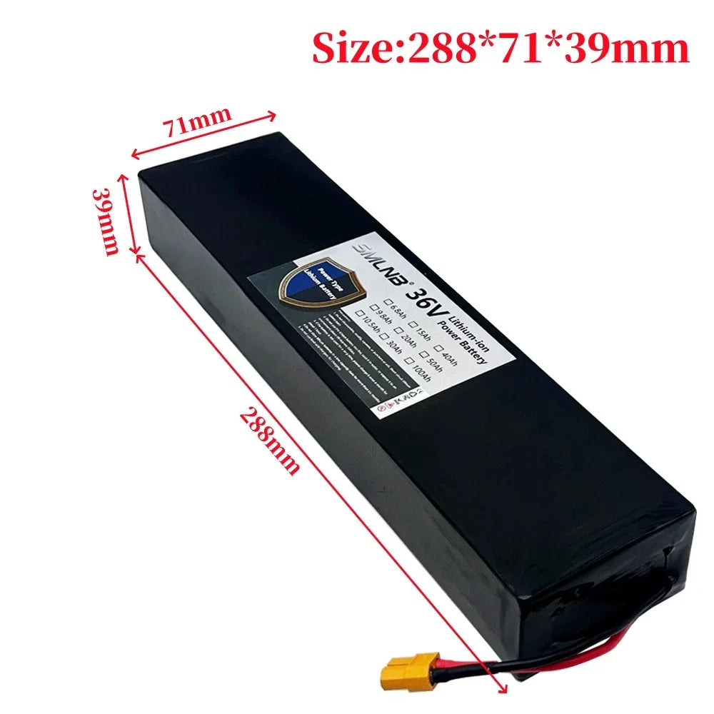 Pin Xe Điện 36V 36Ah 500W - BMS, XT60 JST, 10S3P - Daisan Mart