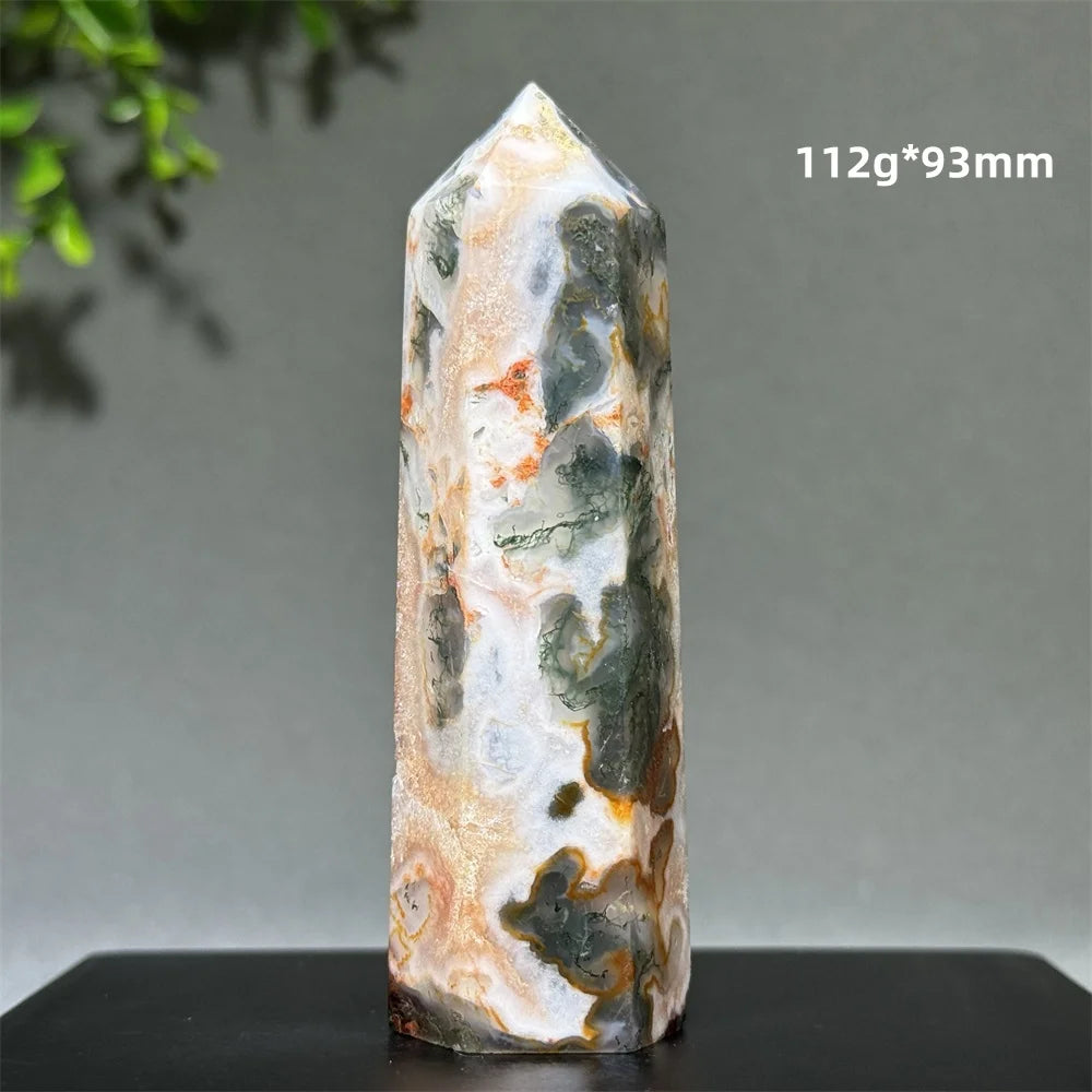 Đũa Thạch Anh Rêu Tự Nhiên - Thiền Định & Trang Trí Nhà