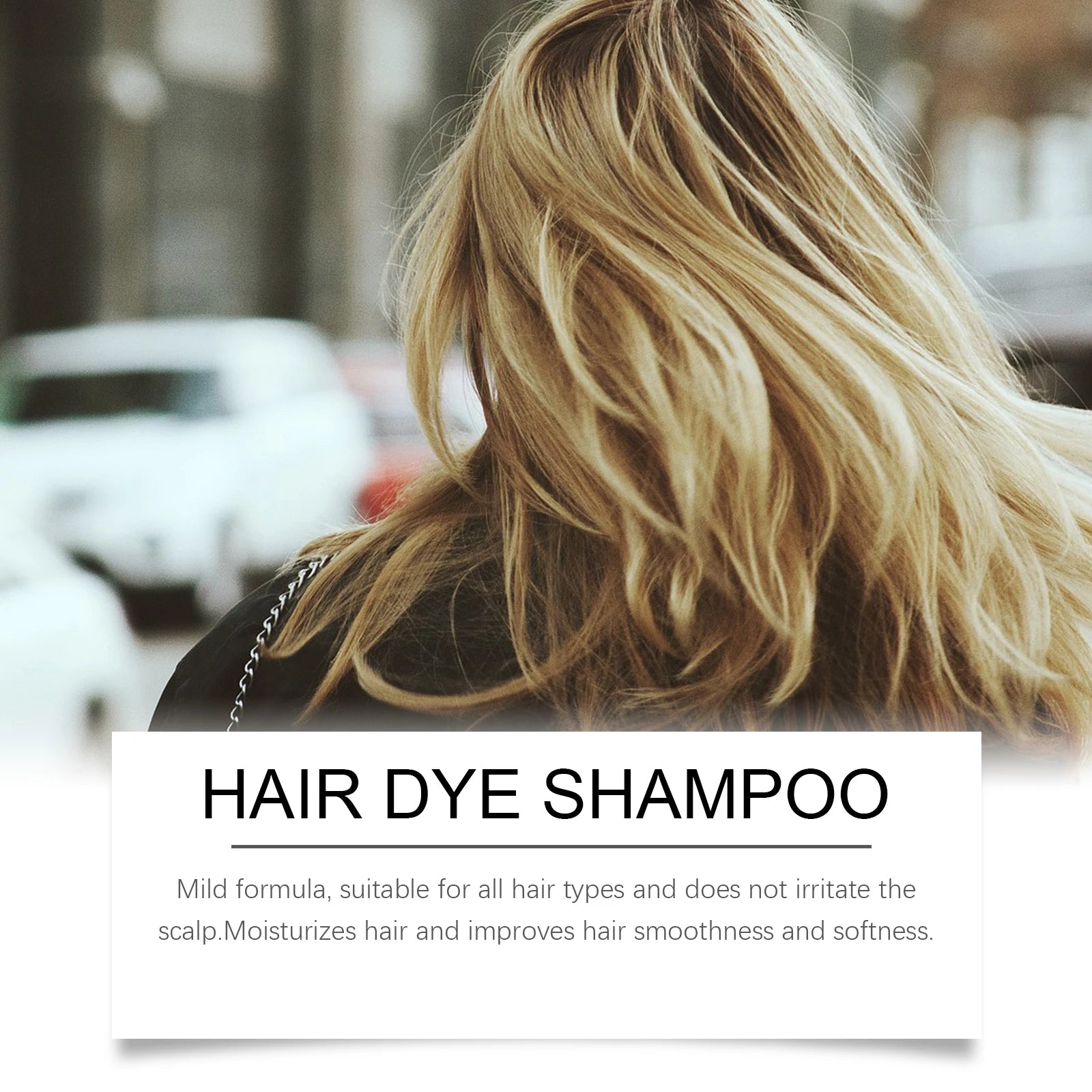 Dầu Gội Nhuộm Tóc Tự Nhiên Dưỡng Mượt Không Kích Ứng