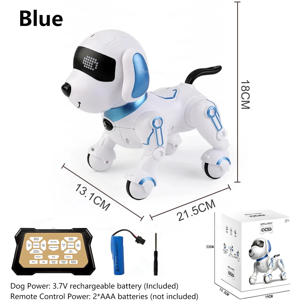 RC Robot Dog Electronic Stunt Pet Interactive Touch Programmable Smart Walking Dancing Kids Birthday Gift for Kids Boys Girls - Daisan Mart