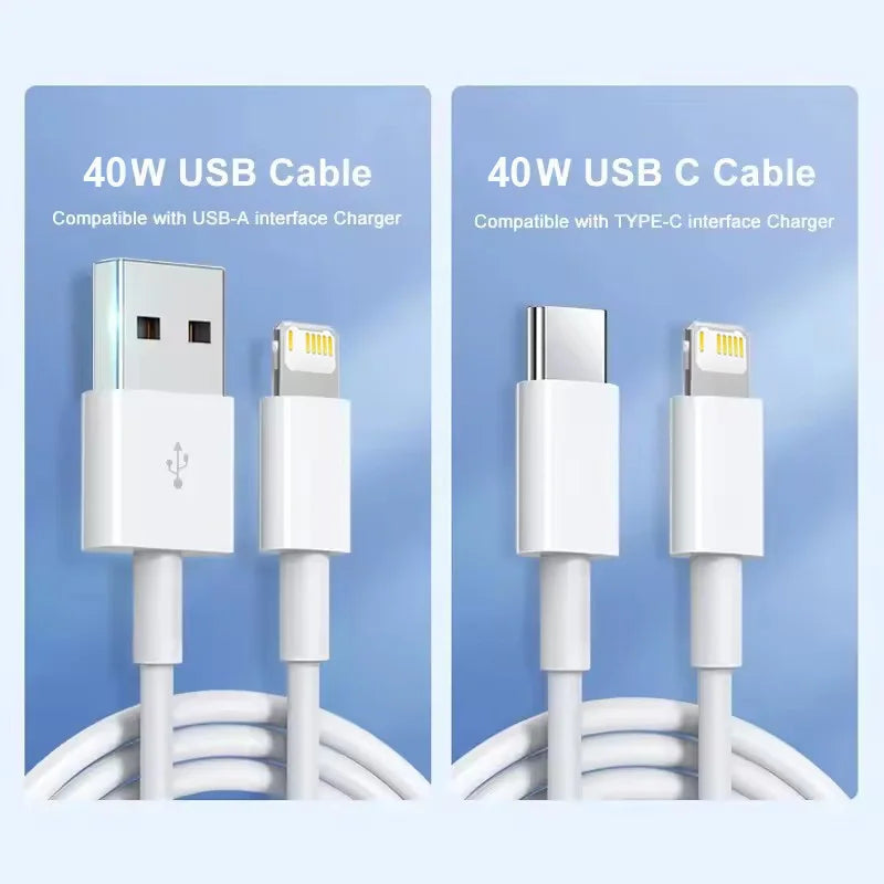 Cáp Sạc Nhanh 40W PD USB-C Cho iPhone 13-16 Pro Max - Daisan Mart