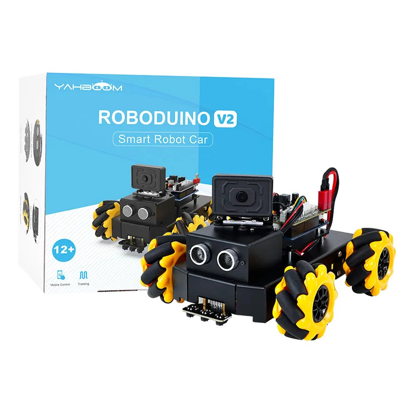 360 degree omnidirectional movement Roboduino V2 mental robot car with real-time video transmission function based on U-N-O R3 - Daisan Mart
