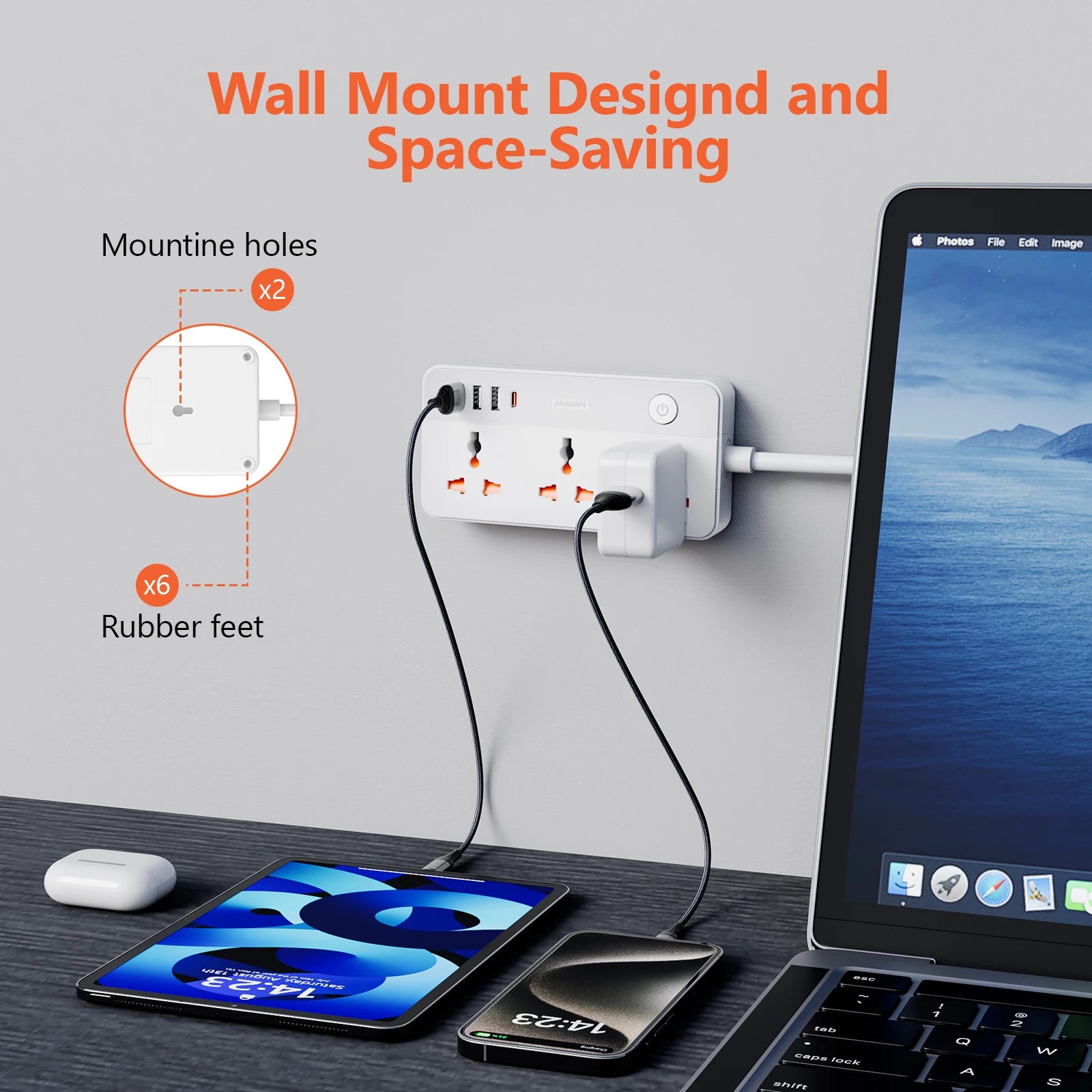 Ổ Cắm Đa Năng Sạc Nhanh 20W USB & Cáp 1.5M Tiện Dụng - Daisan Mart