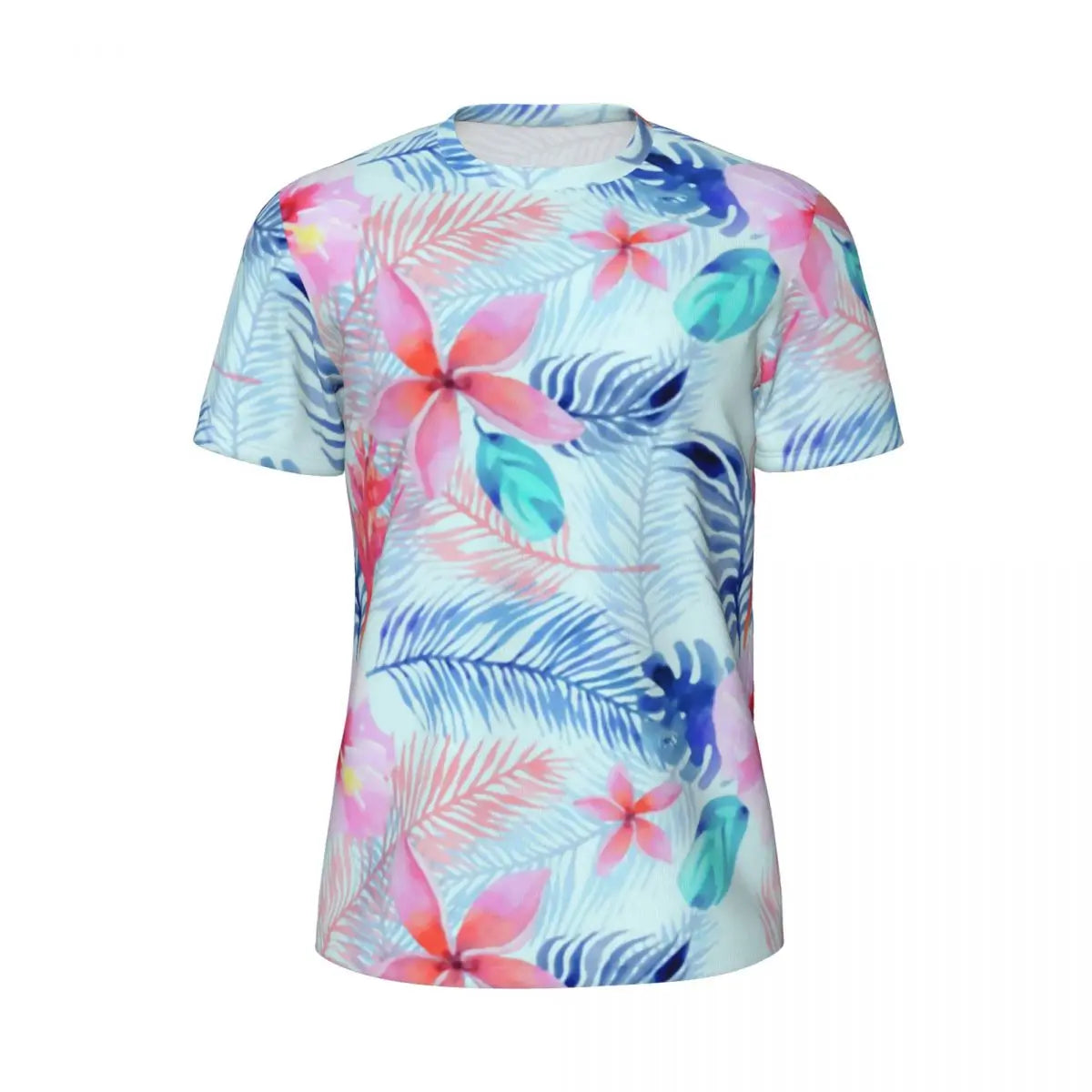 Áo Thun Nam Họa Tiết Lá Nhiệt Đới Màu Sắc Cá Tính