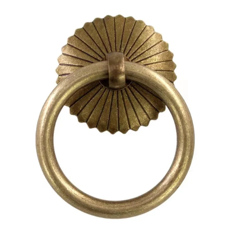 Xipeiyi Mini Handle Pulls Antique Copper Cabinet Ring Handles Chinese Brass Drawer Pulls - Daisan Mart