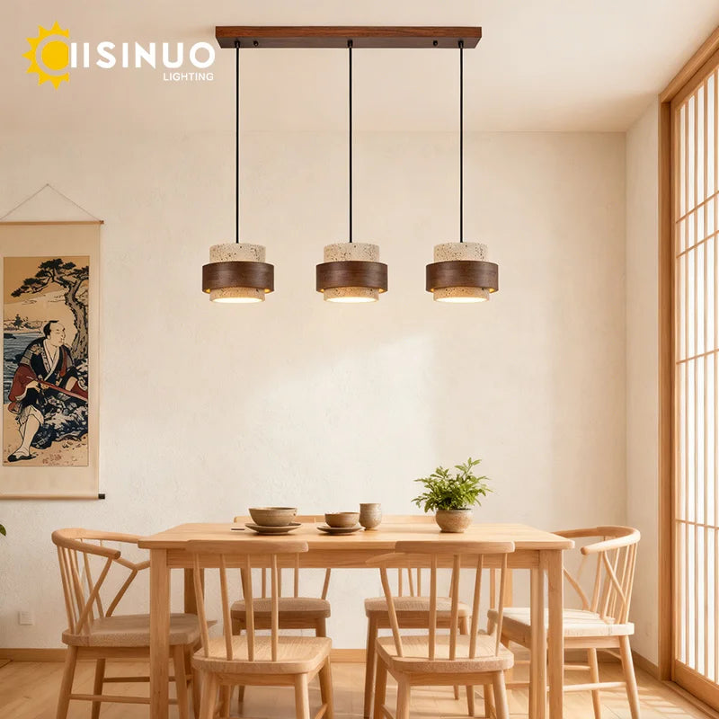 Đèn Thả Wabi-sabi Đá Tự Nhiên - Phong Cách Tối Giản - Daisan Mart