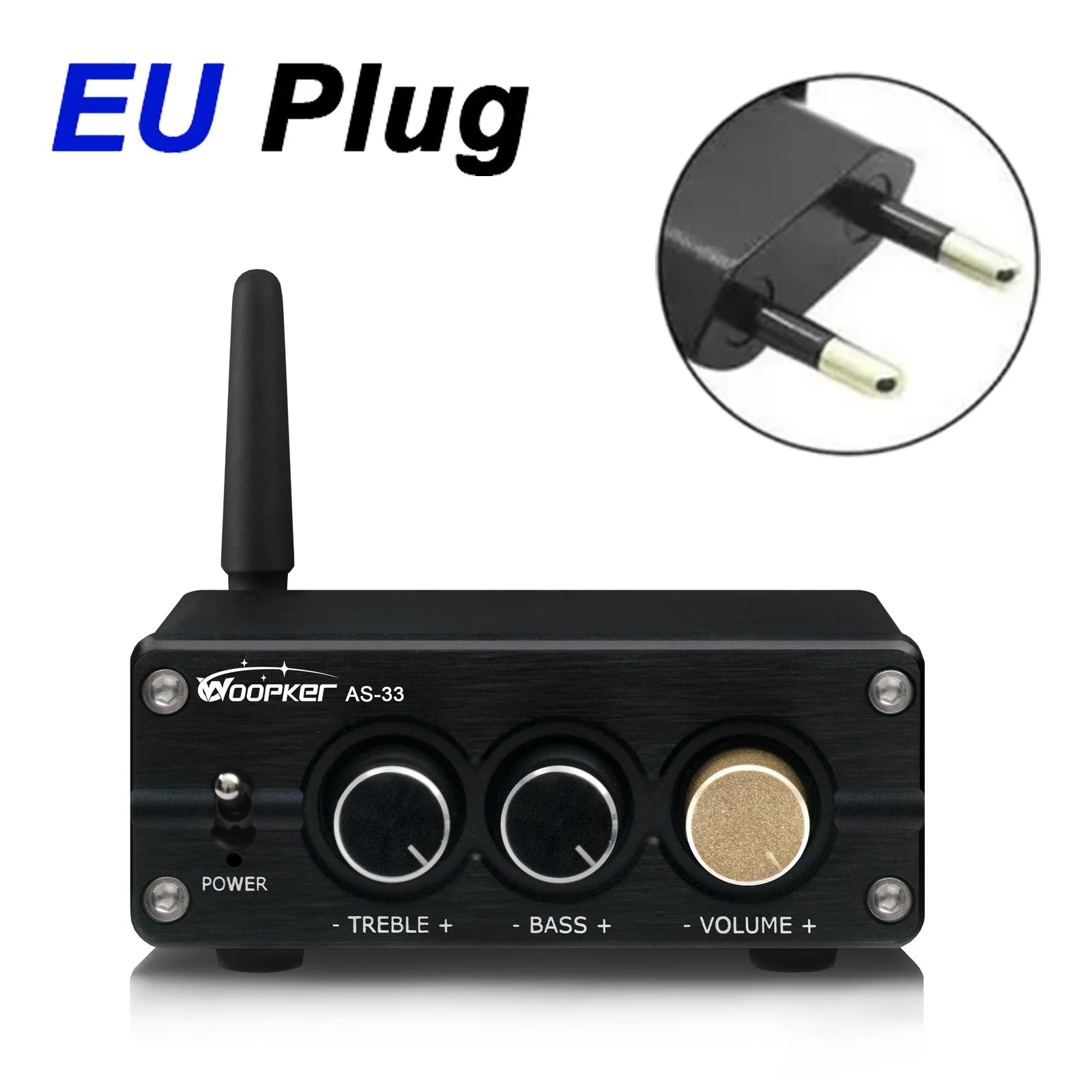 Ampli Woopker 100W 2.0 Bluetooth 5.0 Âm Bass Treble - Daisan Mart