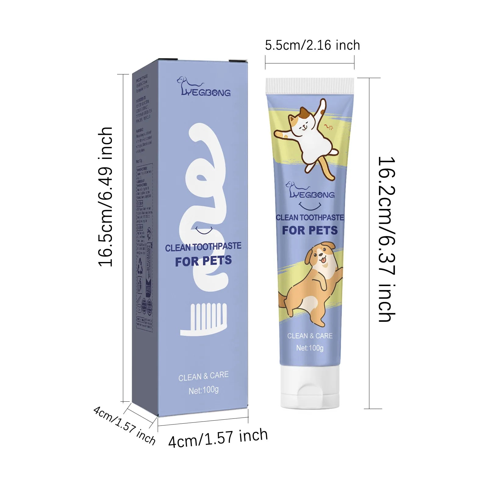 Pet Cleaning Toothpaste Cleaning tartar, stain repair, teeth whitening, cat and dog oral care - Daisan Mart